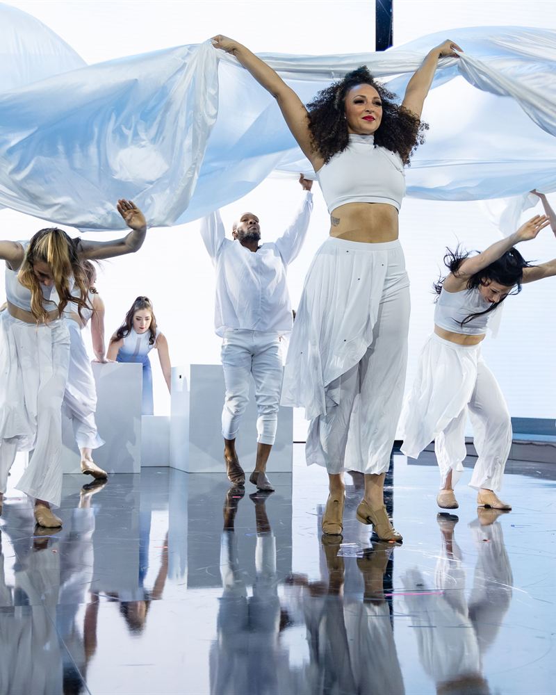 Dancers in rehearsal